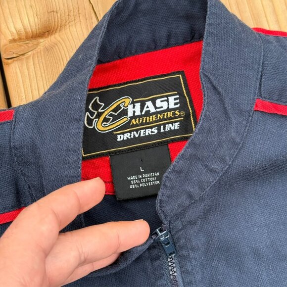 Vintage NASCAR Rusty Wallace #2 Short Sleeve Shirt Embroidered CHASE Blue Large - Picture 7 of 8